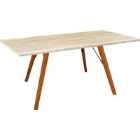 Кухонный стол Sheffilton SHT-TU9-2/120/80 МДФ (светлый орех/дуб сонома светлый)