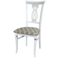 Стул Мебелик Агнесс (белый/серебристый/маркус серебристый)