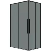 Душевой уголок Grossman Galaxy 120x70x195 300.K33.01.1270.21.10 (черный матовый/тонированное стекло)