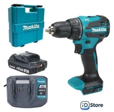 Дрель-шуруповерт Makita LXT Basic DDF490WV (с 1-им АКБ, кейс)