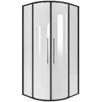 Душевой уголок Niagara NG-6827-34BLACK 100x100x195 (черный матовый/прозрачное стекло)