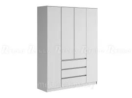 Шкаф 4-створчатый Аванта - Белый шагрень (1,6м)