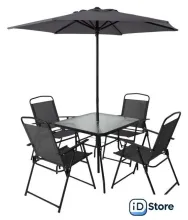 Комплект подушек AksHome Picnic (серый/черный)