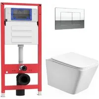 Унитаз подвесной Oliveeka OL-MQ-003 OL-5014 OL-E12-CR (хром)