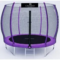 Батут Calviano Outside Master Purple 312 см - 10ft (внешняя сетка, с лестницей)