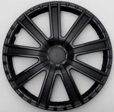 Колпак декоративный автомобильный Круиз черный глянец 15" (4 шт)