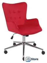 Офисное кресло AksHome Bella chrome Seven 313 (велюр/фуксия)