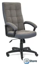 Офисное кресло TetChair Trendy (флок/ткань, серый)