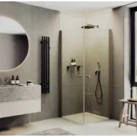 Душевой уголок MaybahGlass MGY-1291-2 (бесцветное стекло/бронзовый)