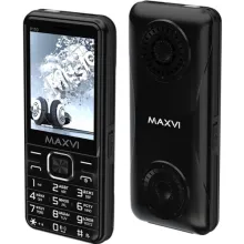 Кнопочный телефон Maxvi P110 (черный)