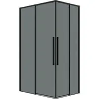Душевой уголок Grossman Galaxy 80x70x195/300.K33.01.8070.21.10 (черный матовый/тонированное стекло)