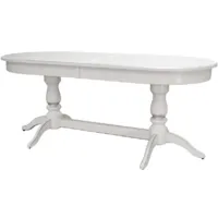 Обеденный стол Мебелик Тарун 5 (белый/серебристый)