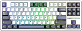 Клавиатура AULA F87 (белый/темно-синий/черный)