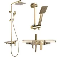 Душевая система Rea Bravo gold matt P4121
