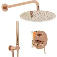 Душевая система Rea Lungo REA-P4111 (розовое золото)