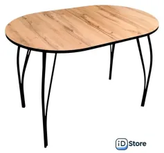 Кухонный стол Arvento Флок 2 раздвижной овал 110-140х70 (дуб вотан)