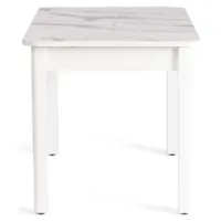 Кухонный стол TetChair Aligery (мрамор светлый/белый)