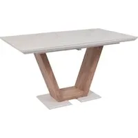 Кухонный стол Аврора Торонто 140-171.5x80 (камень белый Greys white/Ель умбра)