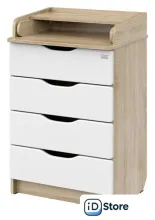 Детский комод Атон Мебель Сириус Wood 604 ПВХ (дуб сонома)