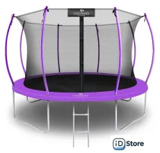 Батут Calviano Inside Master Purple 374 см - 12ft (внутренняя сетка, с лестницей)