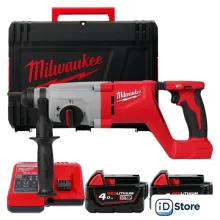 Перфоратор Milwaukee M18 M18BLHACD26-402X 4933492480 (с 2-мя АКБ, кейс)