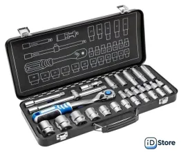 Набор трещотка с головками Hoegert Technik HT1R480 (29 предметов)