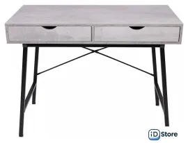 Стол AksHome Agat 80035 (бетон/черный металл)
