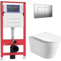 Унитаз подвесной Oliveeka OL-MQ-003 OL-6016 OL-E12-BN (никель матовый)