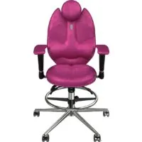 Офисное кресло Kulik System Trio (с подставкой для ног, антара, розовый)