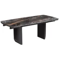 Обеденный стол Woodville Маре 200-260х100х77 / 588045 (neodom titanium lawa nero/черный)