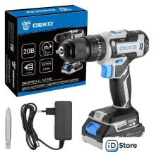 Ударная дрель-шуруповерт Deko DKCID20FU-Li 083-1119 (с 1-им АКБ)