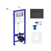 Инсталляция для унитаза Lavinia Boho Relfix 5 в 1 77020068 (greek black искусствен. камень)