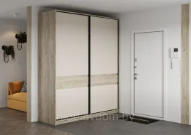 Шкаф-купе Бохо ШК-005 - Дуб крафт серый / Кашемир (2м.)