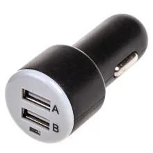 Зарядное устройство (адаптер) 12V USBх2 (1.0А2.1А) SKYWAY Черный в блистере