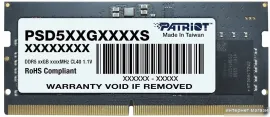 Оперативная память Patriot Signature Line 16ГБ DDR5 SODIMM 5200 МГц PSD516G520081S