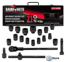 Универсальный набор инструментов BaumAuto BM-6212-5MPB (21 предмет)