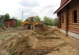 Благоустройство территории погрузчиком