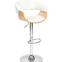 Стул TetChair Vimta mod.4021S (белый/натуральный/хром)