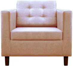 Кресло Бриоли Дилли клетка Д J11 розовый темные опоры