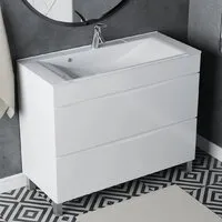 Мебель для ванных комнат Vela Тумба под умывальник Vela Бриз 100Н под Milen TU27060