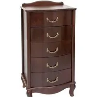 Комод Мебелик Джульетта узкий 5 ящиков (орех)