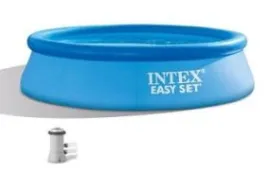 Надувной бассейн INTEX Easy Set / 28108NP (244x61 с фильтром и насосом)