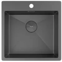 Мойка кухонная ZorG Zerox 51 / IF Zurinox PVD Gunblack