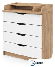 Детский комод Pituso Wood 804 (ПВХ дуб канзас)