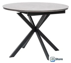 Кухонный стол Мебель Импэкс Leset Капри (камень темный/черный)