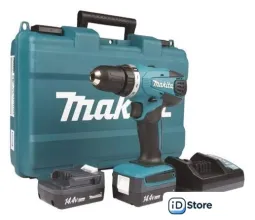 Ударная дрель-шуруповерт Makita HP347DWE (с 2-мя АКБ, кейс)
