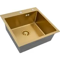 Кухонная мойка ARFEKA Eco AR 500500 Golden PVD Nano