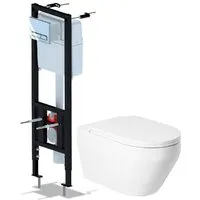 Унитаз подвесной Saniteco KW-9009W Ани Пласт WCP4141