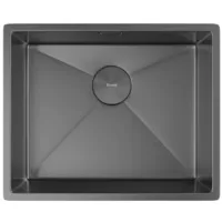 Мойка кухонная ZorG Zerox 54 U / IF PVD Gunblack