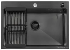 Кухонная мойка ARFEKA ECO AR 70х50CL ARDS AR (Black)